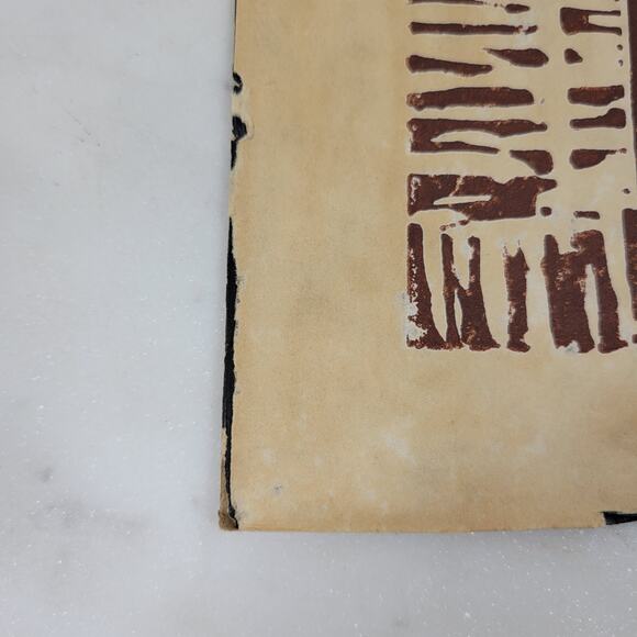 VTG Jesus Christ Crucifix Abstract Art Brown Daniel Cesio Expressionist Original - Picture 13 of 16